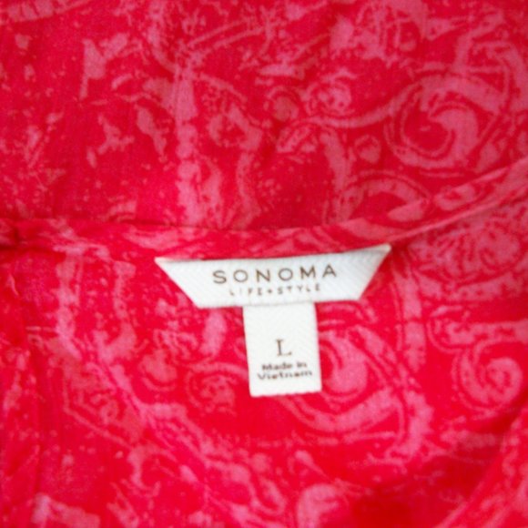 ⚡Sonoma Life+Style Salmon Colored Top - Picture 6 of 7